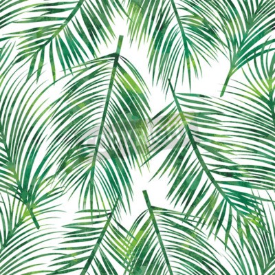 Papier peint  Motif nature en forme de feuille de palmier