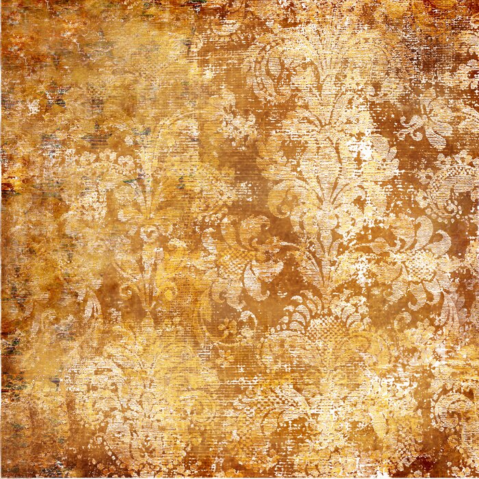 Papier peint  Motif ornemental vieilli