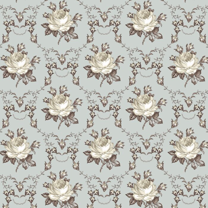 Papier peint  Motif rétro vintage rose