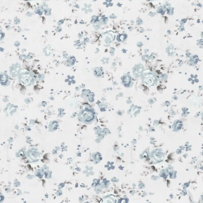 Papier peint  Motif subtil avec des fleurs bleues