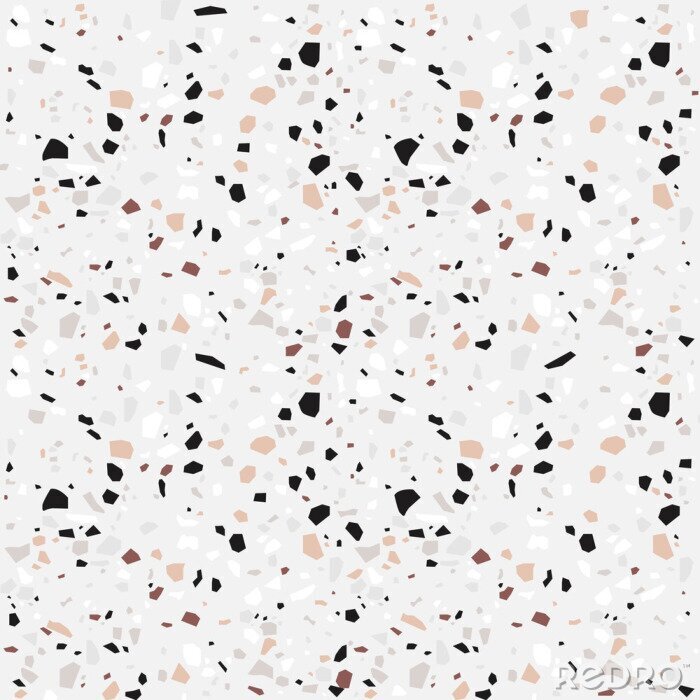 Papier peint  Motif terrazzo aux couleurs pastel