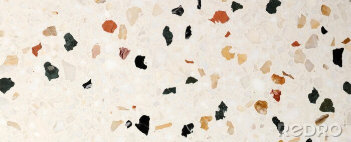 Papier peint  Motif terrazzo beige