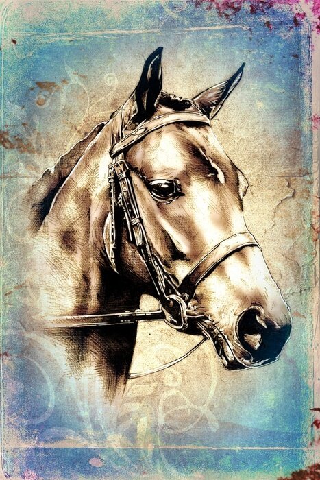 Papier peint  Motif tête d'animal