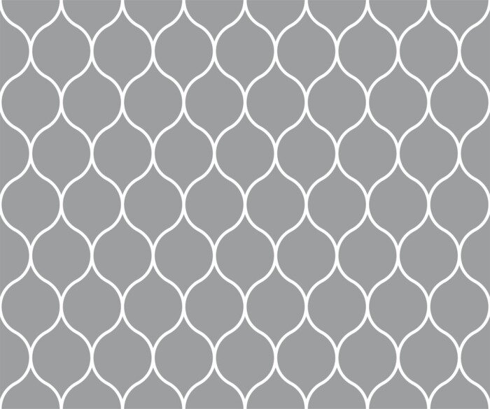 Papier peint  Motif traditionnel Marocain gris