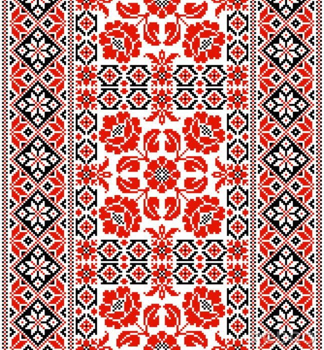 Papier peint  Motif ukrainien sur un tapis
