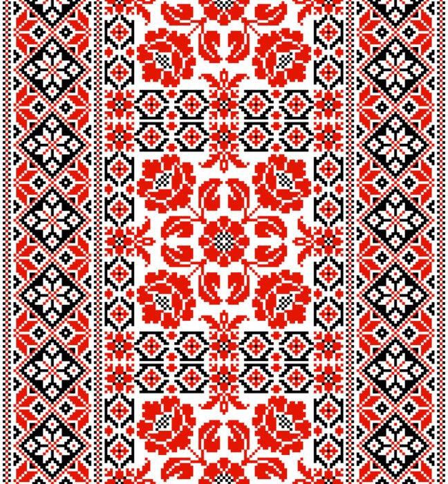 Papier peint  Motif ukrainien sur un tapis
