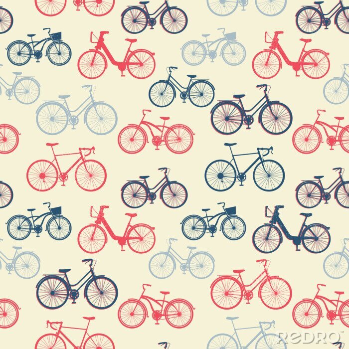 Papier peint  Motif vélos