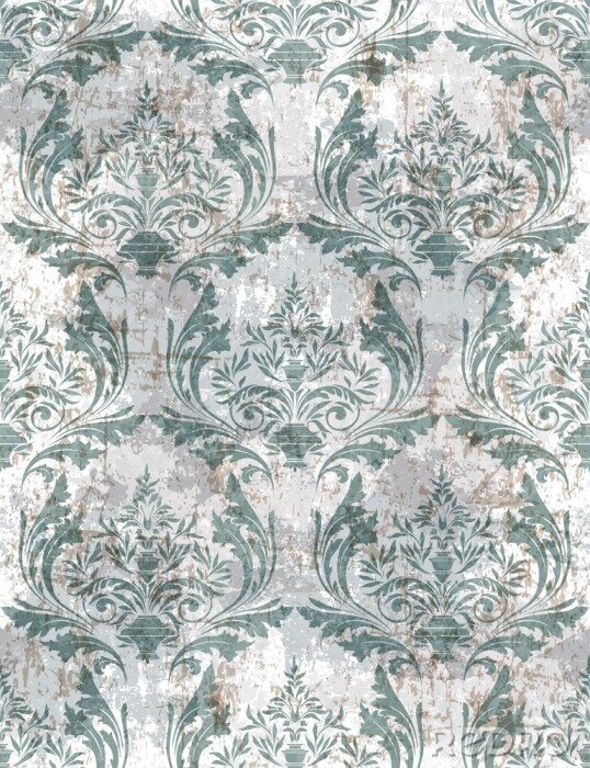 Papier peint  motif victorien