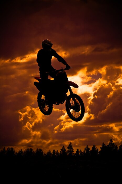 Papier peint  motocross