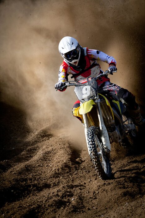 Papier peint  motocross dans accelerazione
