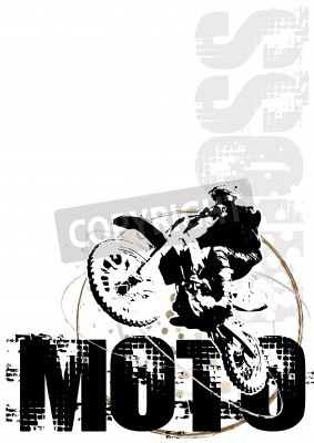 Papier peint  motocross poster background