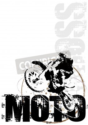 Papier peint  Motocross poster background