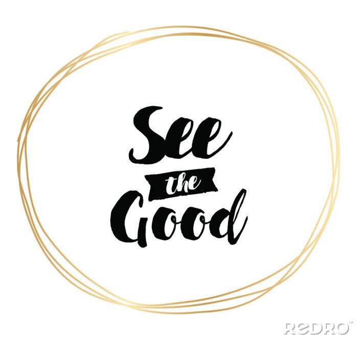 Papier peint  Mots de dessin animé dans un cercle doré