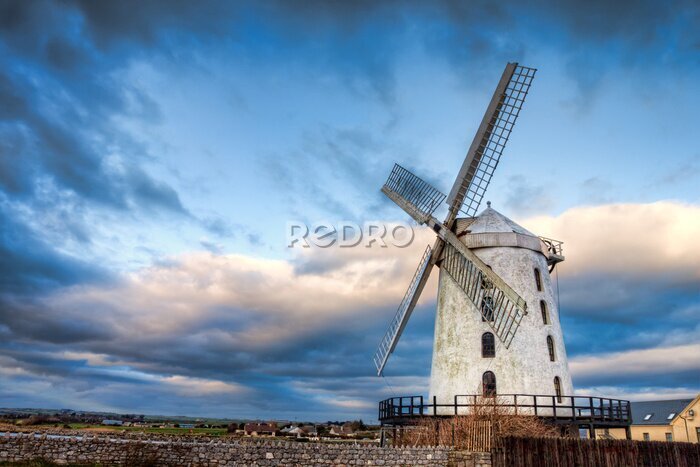 Papier peint  Moulin de Blennerville dans le comté de Kerry, en Irlande.