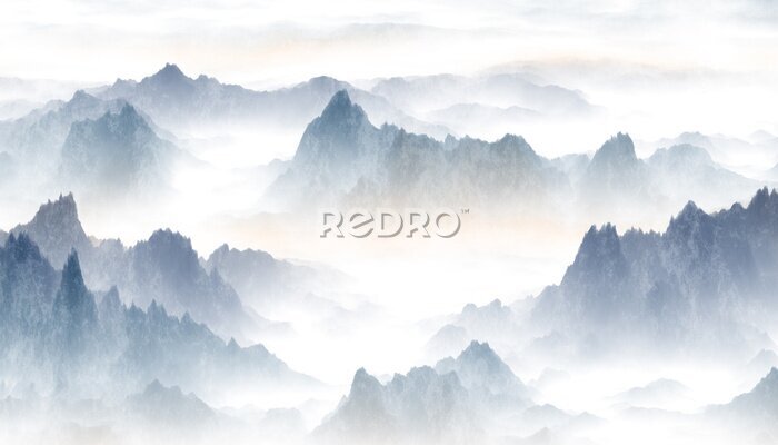 Papier peint  Mountains and clouds