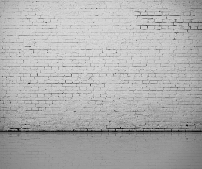 Papier peint  Mur blanc sol clair