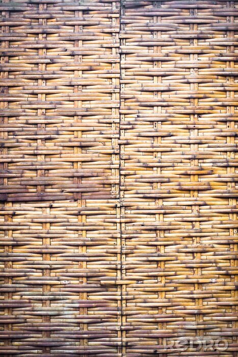 Papier peint  Mur de bambou