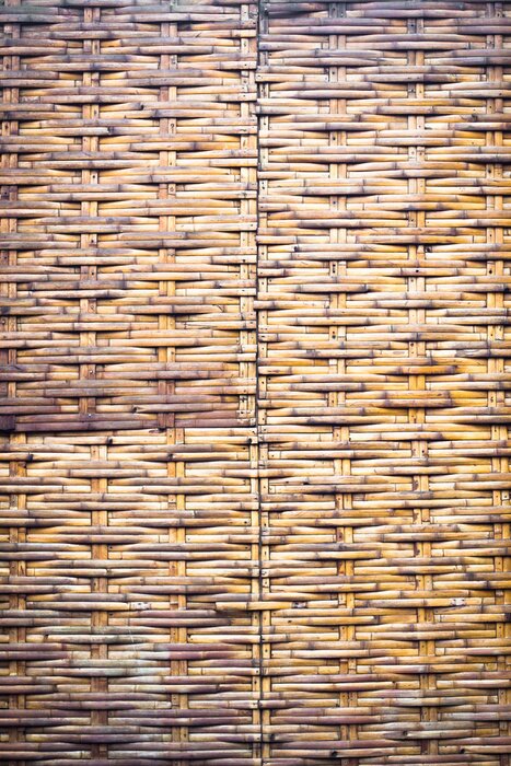 Papier peint  Mur de bambou