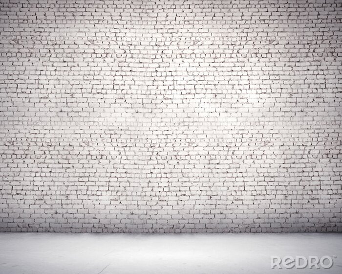 Papier peint  Mur de brique dans une pièce