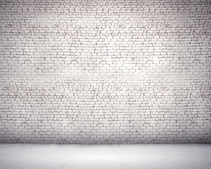 Papier peint  Mur de brique dans une pièce