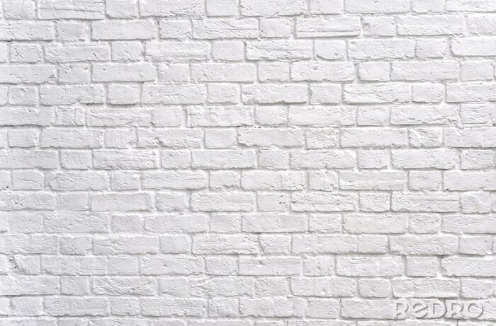 Papier peint  Mur de briques blanches