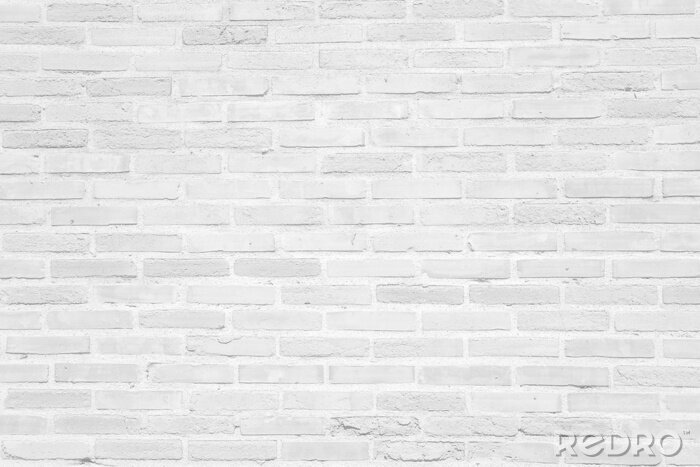Papier peint  Mur de briques blanches