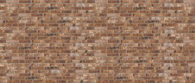 Mur de briques brunes