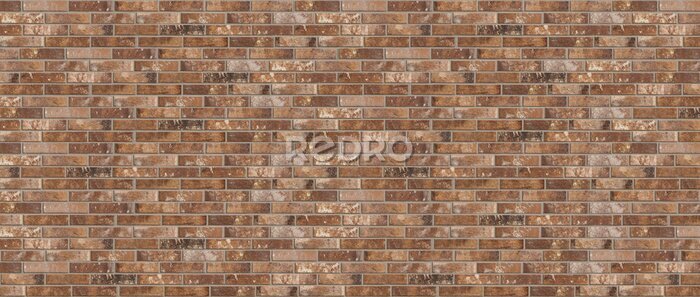 Papier peint  Mur de briques brunes