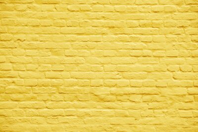 Papier peint  Mur de briques jaunes