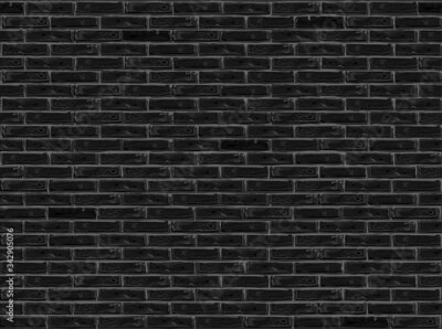 Papier peint  Mur de briques noires