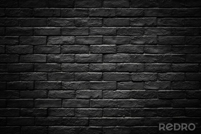 Papier peint  Mur de briques sombres