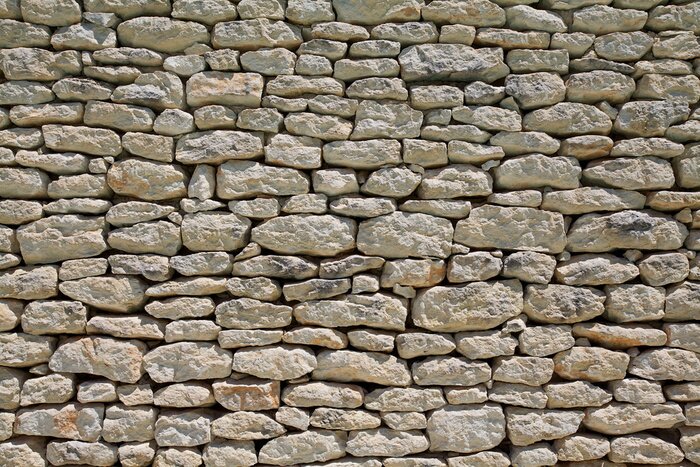 Papier peint  Mur de pierre au soleil