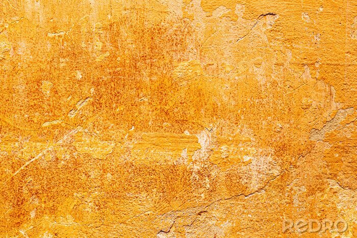 Papier peint  Mur en béton orange