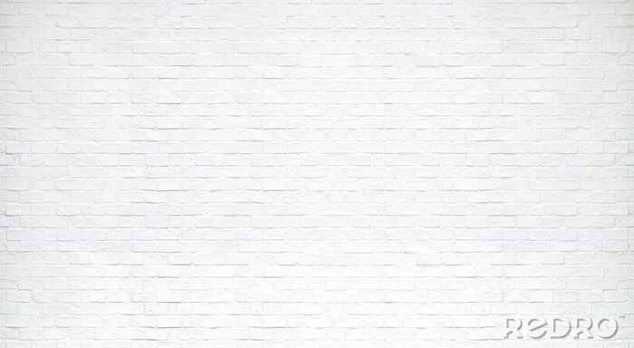 Papier peint  Mur imitation de briques blanches
