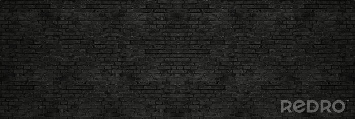 Papier peint  Mur noir vue panoramique