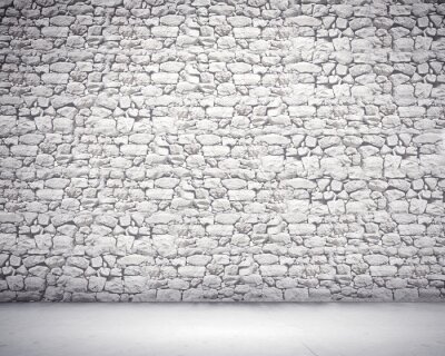 Mur pierres iirégulières claires