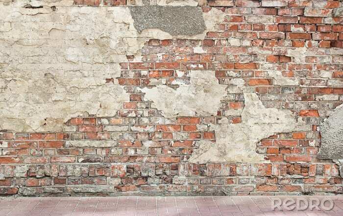 Papier peint  Mur rustique en briques