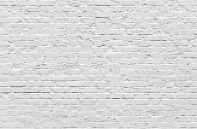Papier peint  Mur vieilli en brique blanche