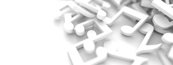 Papier peint  Musical, notes, 3D, fond