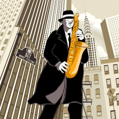 Musicien et saxophoniste new-yorkais