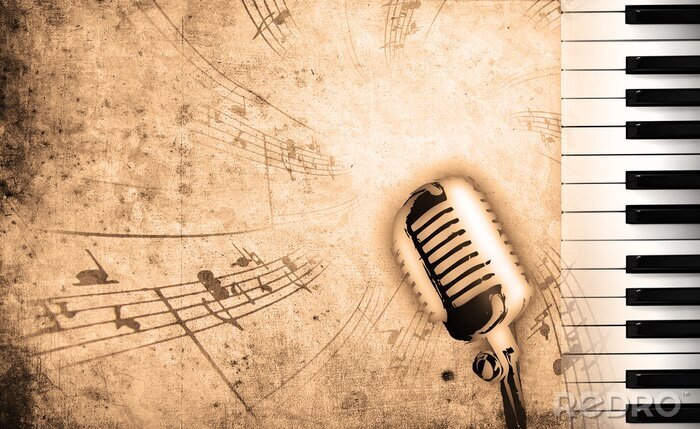 Papier peint  musique de fond sale