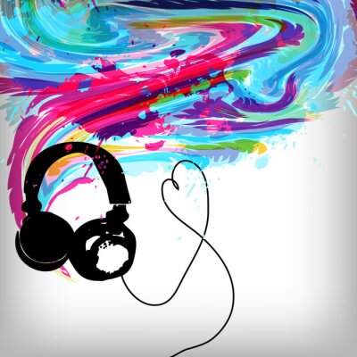 Musique et flux colorés