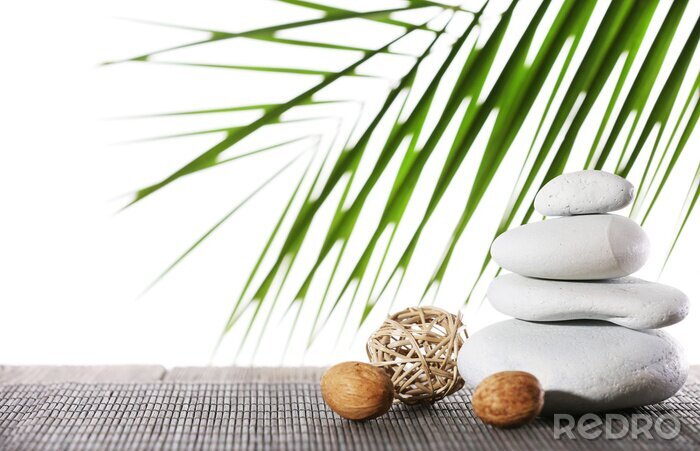 Papier peint  Nature morte de pierres de spa