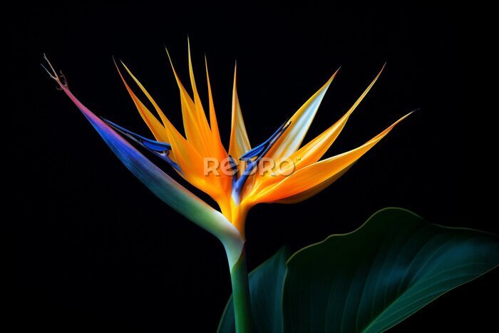 Papier peint  Nature plant colored colorful botanical exotic macro multi flower tropic strelitzia