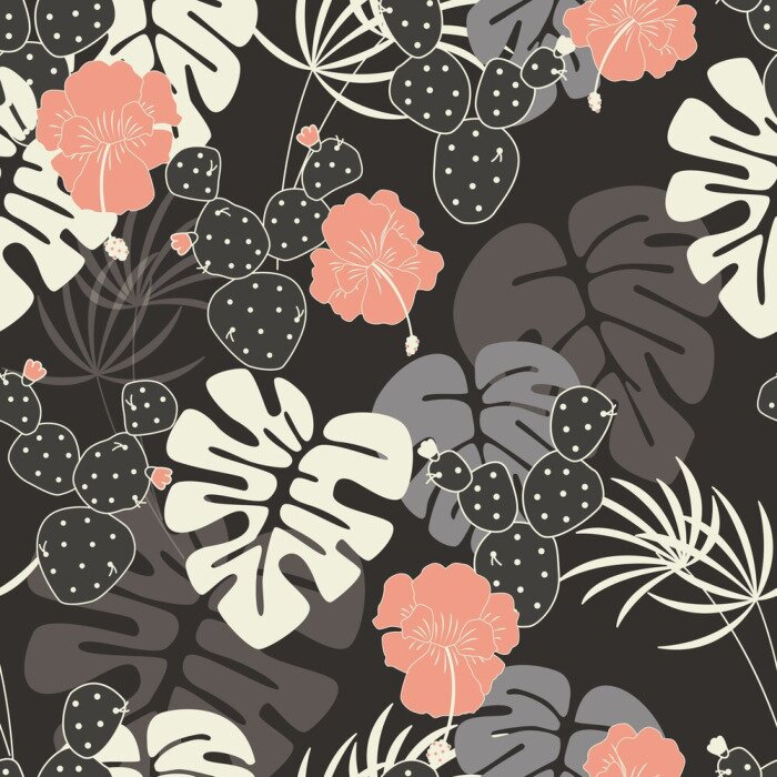 Papier peint  Nature sur fond sombre