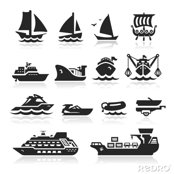 Papier peint  Navires et bateaux icônes