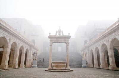 nebbia un Montecassino