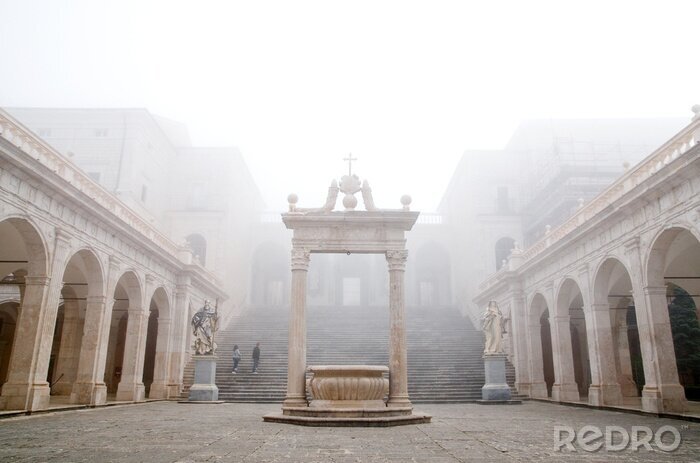 Papier peint  nebbia un Montecassino