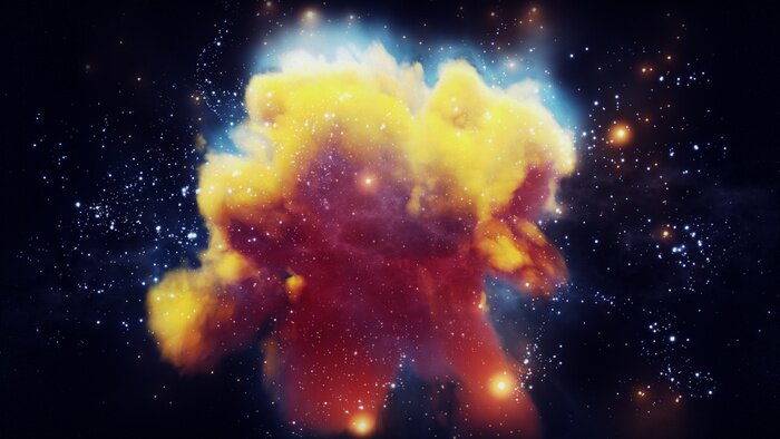 Papier peint  Nébuleuse brillante