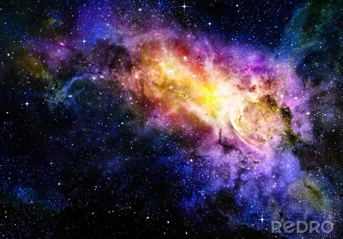 Papier peint  Nébuleuse colorée dans l'espace